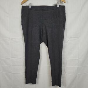 Context Womens Black Regular Fit Mid‎ Rise Comfort Pull On Sweatpants Size 1X